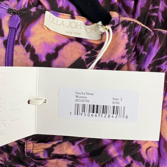Ulla Johnson Sascha Midi Dress in Wisteria Pink Purple Size US 2 - Picture 14 of 15